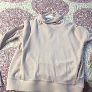 lululemon athletica Light Pink Cowl Neck Sweater